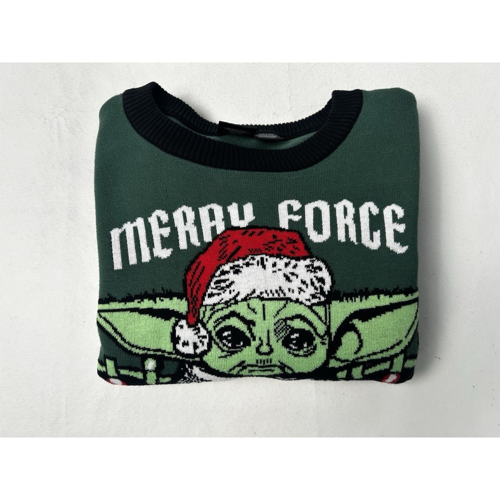 Star Wars Ugly‎ Christmas Sweater Baby Yoda Unisex Medium - Picture 9 of 9